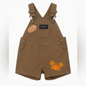 🦀 OshKosh B’gosh Baby Overalls – Size 6 Months 🧡